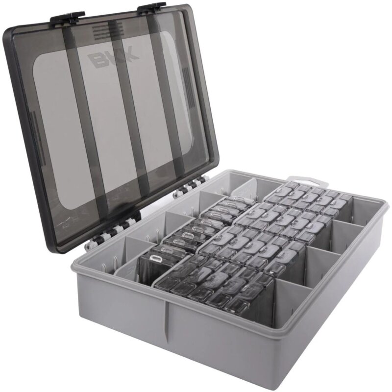 BKK OCD Tackle System A2 Starter Kit M 33x21,8x6,5cm Grey Black BKK OCD Tackle System A2 Starter Kit M 33x21,8x6,5cm Grey Black