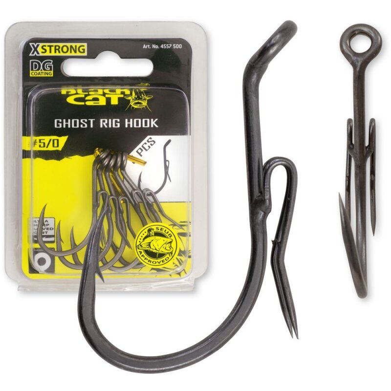 BLACK CAT Ghost Rig-Haken DG Coating Gr.5/0 4g 5Stk. BLACK CAT Ghost Rig-Haken DG Coating Gr.5/0 4g 5Stk.