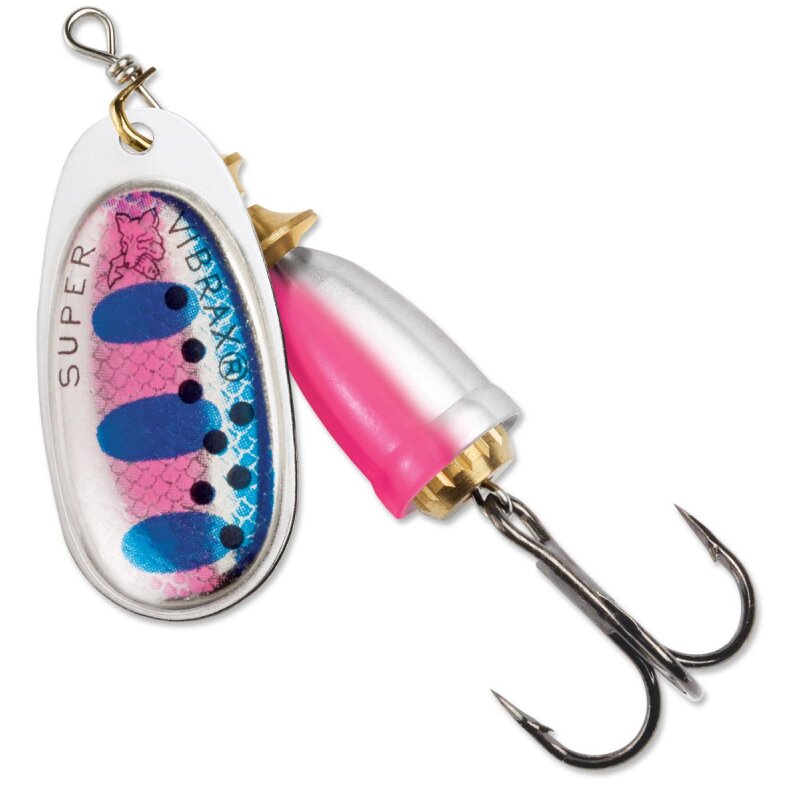 BLUE FOX Vibrax Fluorescent 1 4g Rainbow Trout BLUE FOX Vibrax Fluorescent 1 4g Rainbow Trout