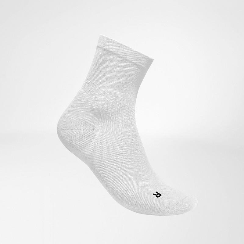 Bauerfeind Run Ultralight mid cut Socken Herren | white EU 41 - 43