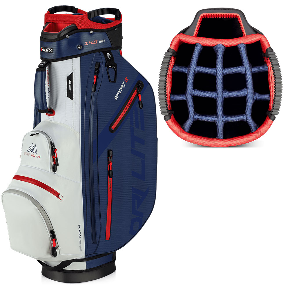 'Big Max Dri Lite Sport 3 Cartbag navy/weiss/rot' 'Big Max Dri Lite Sport 3 Cartbag navy/weiss/rot' von Big Max
