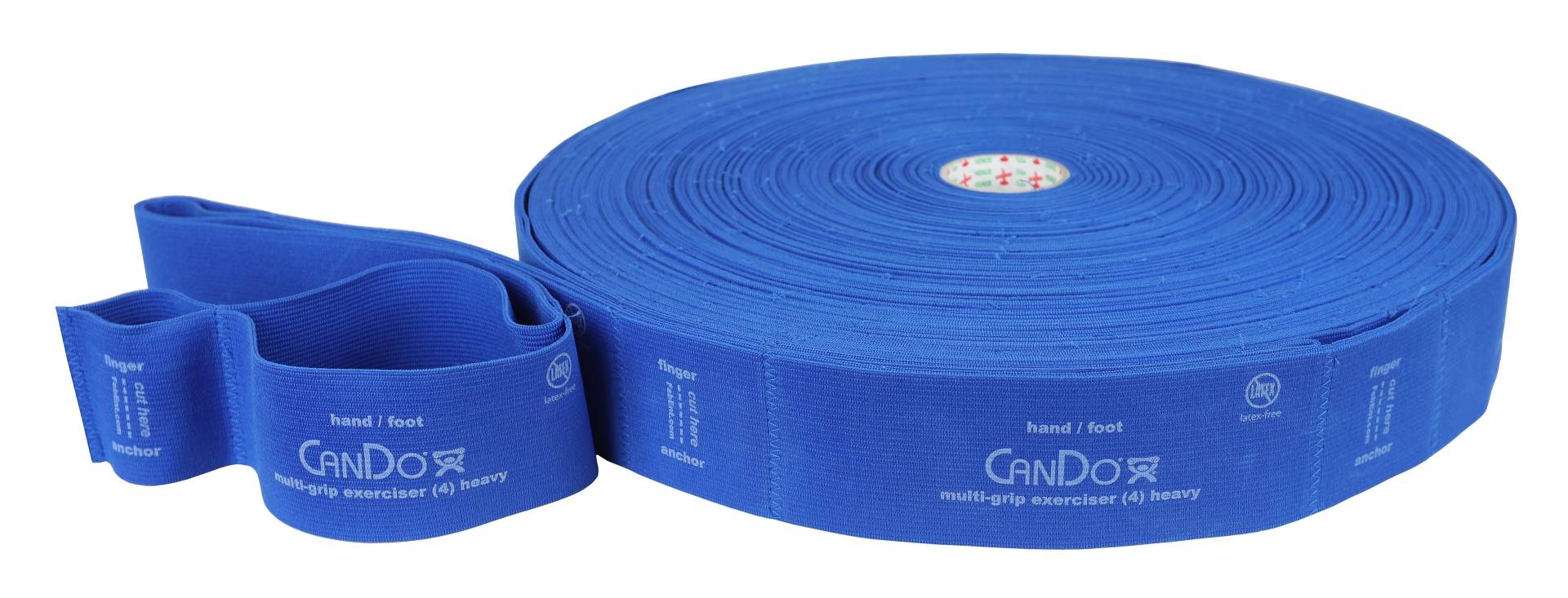 CanDo Fitnessband "Multi-Grip Exerciser Rolle", Blau, extra stark von CanDo