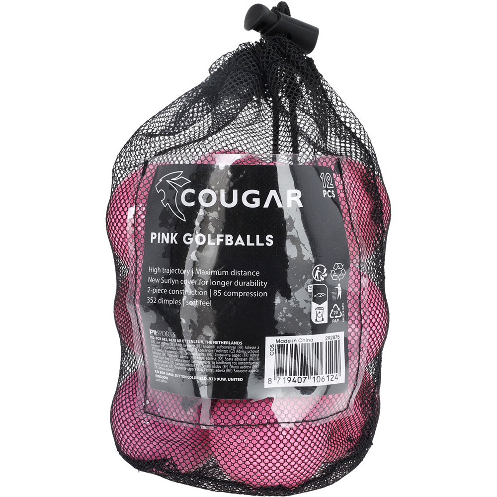 'Cougar Distance Golfball 12er Netz pink' von Cougar