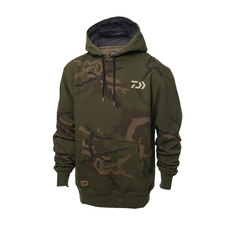 DAIWA Carp Camo Hoodie M Green Camo