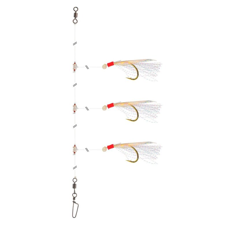 DAIWA Grandwave Dorsch- & Köhler-Vorfach Gr.4/0 150cm 0,9mm 0,8mm Weiß