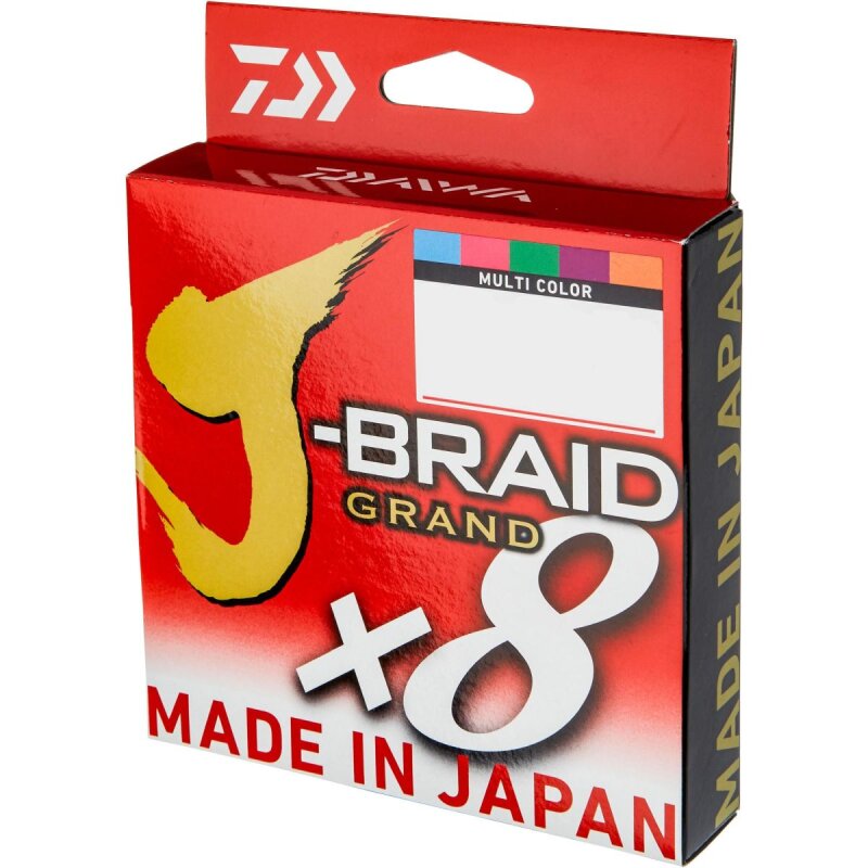 DAIWA J-Braid Grand X8E 0,2mm 16kg 300m Multi-Color (0,10 € pro 1 m)