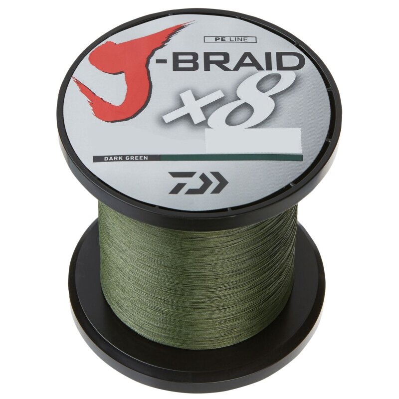 DAIWA J-Braid X8E 0,18mm 12kg 3000m Dark Green (0,07 € pro 1 m)