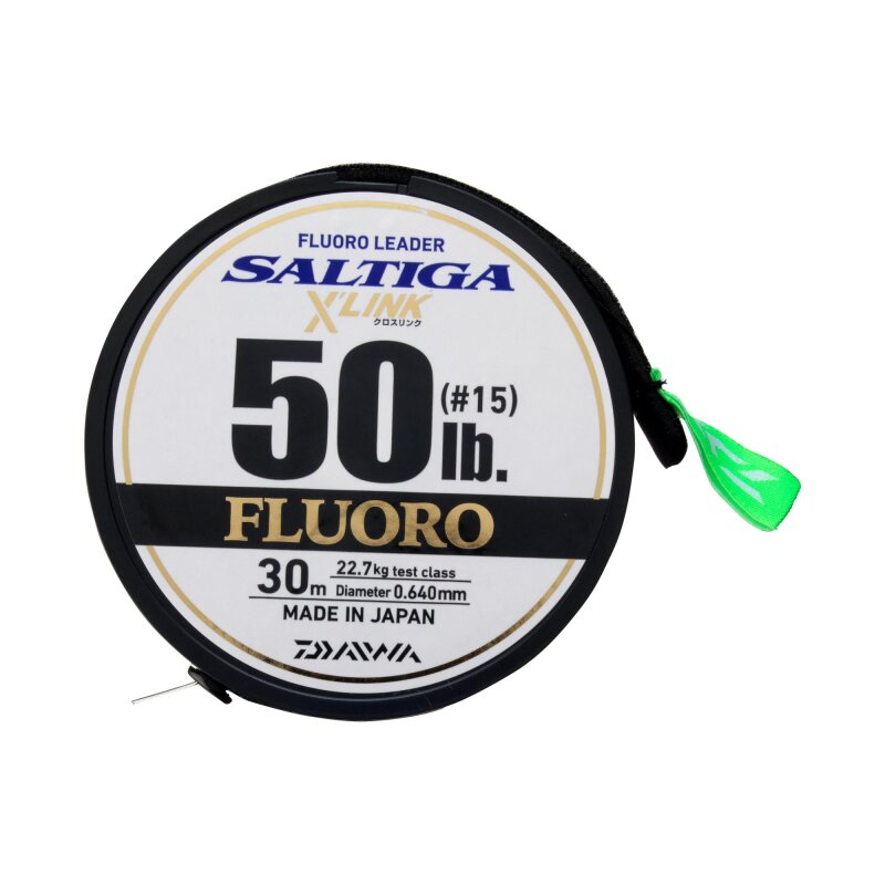 DAIWA Saltiga X'Link Fluorocarbon Leader 0,28mm 5,4kg 30m... (0,55 € pro 1 m)