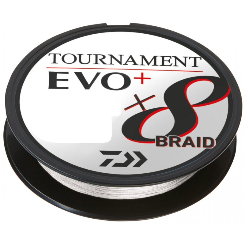 DAIWA Tournament X8 Braid EVO+ 0,1mm 6,7kg 270m Weiß (0,21 € pro 1 m)