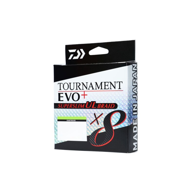 DAIWA Tournament X8 EVO+ Superslim UL Braid 0,5 PE 6,4kg 135m... DAIWA Tournament X8 EVO+ Superslim UL Braid 0,5 PE 6,4kg 135m...