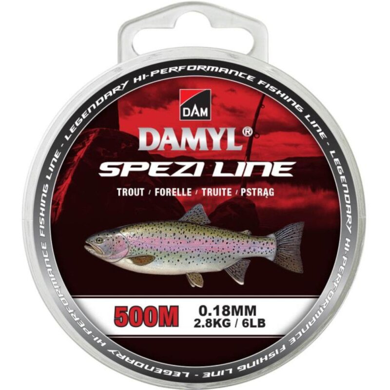 DAM Damyl Spezi Line Trout 0,18mm 2,8kg 500m Transparant (0,00 € pro 1 m)