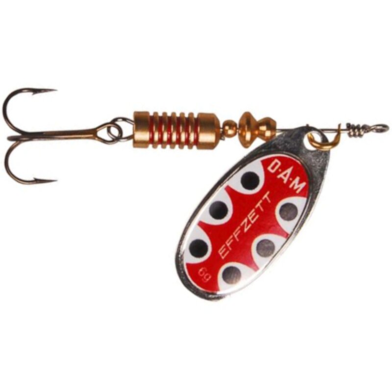 DAM Effzett Spinner Standard 10g Silver Black Dot DAM Effzett Spinner Standard 10g Silver Black Dot