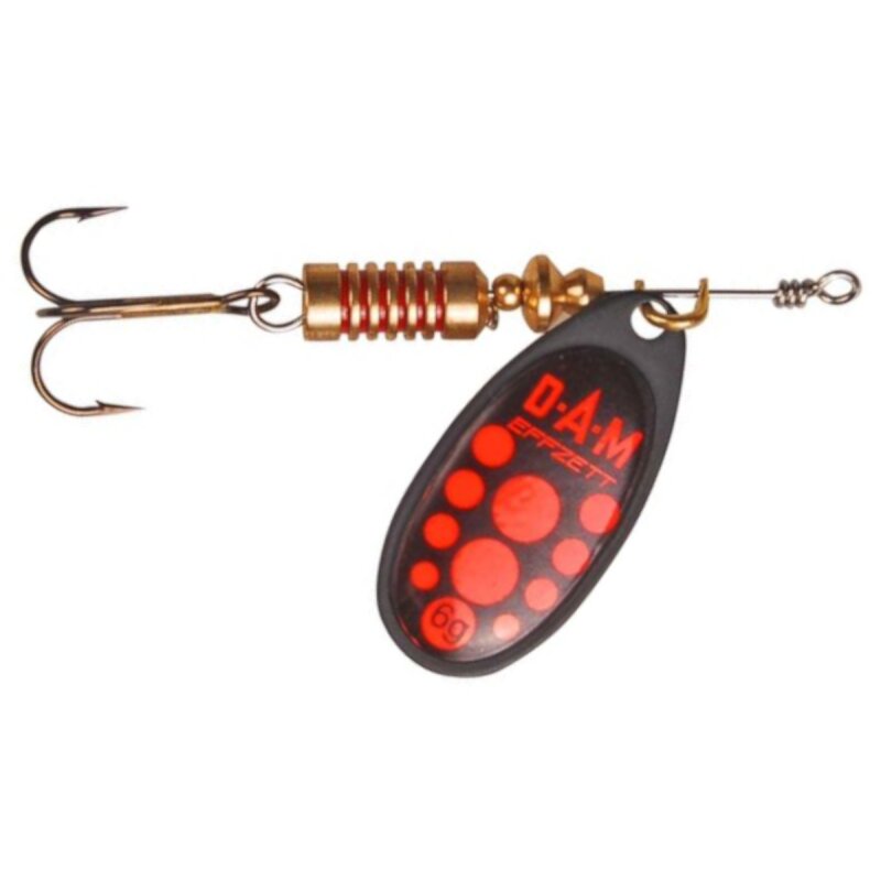 DAM Effzett Spinner Standard 6g Black Red DAM Effzett Spinner Standard 6g Black Red