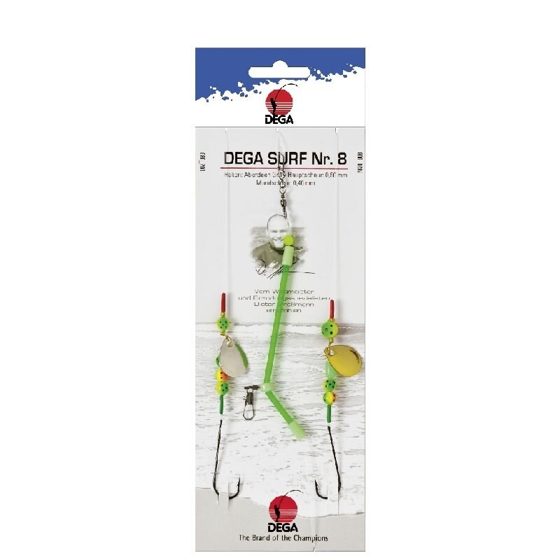 DEGA Brandungsvorfach Surf 8 Surf + Boot Gr.1 0,6mm 0,4mm DEGA Brandungsvorfach Surf 8 Surf + Boot Gr.1 0,6mm 0,4mm