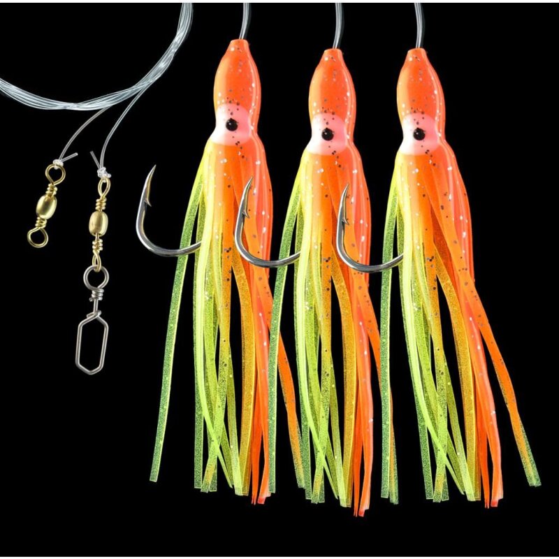 DEGA Dorsch Octopus-Vorfach Gr.6/0 0,7mm Orange DEGA Dorsch Octopus-Vorfach Gr.6/0 0,7mm Orange