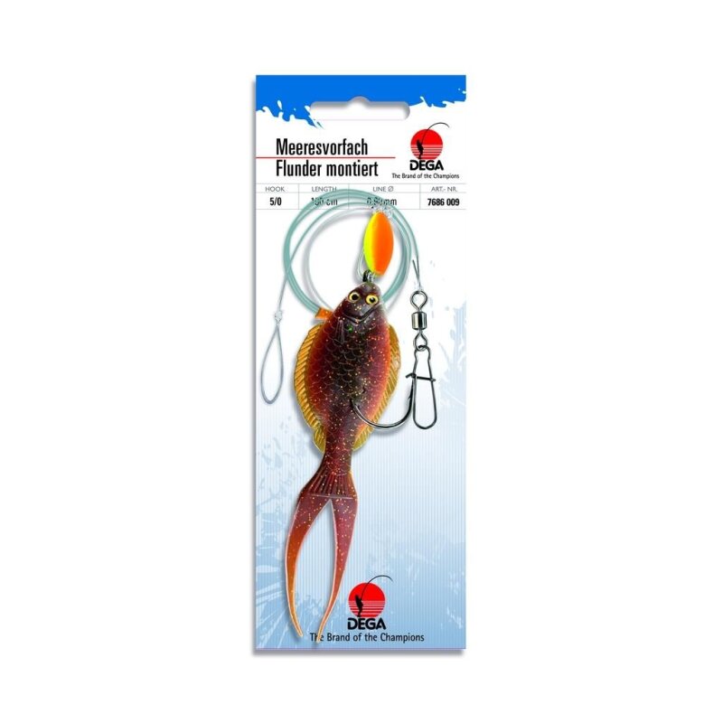 DEGA Flunder Meeresvorfach Gr.5/0 100cm 0,9mm Brown DEGA Flunder Meeresvorfach Gr.5/0 100cm 0,9mm Brown