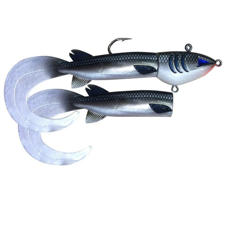 DEGA Giant-Dorschknaller + Ersatzschwanz 250g Farbe B 1+1Stk. DEGA Giant-Dorschknaller + Ersatzschwanz 250g Farbe B 1+1Stk.