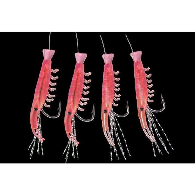 DEGA Makrelen-Shrimp Vorfach Gr.4 150cm 0,6mm 0,4mm Pink DEGA Makrelen-Shrimp Vorfach Gr.4 150cm 0,6mm 0,4mm Pink