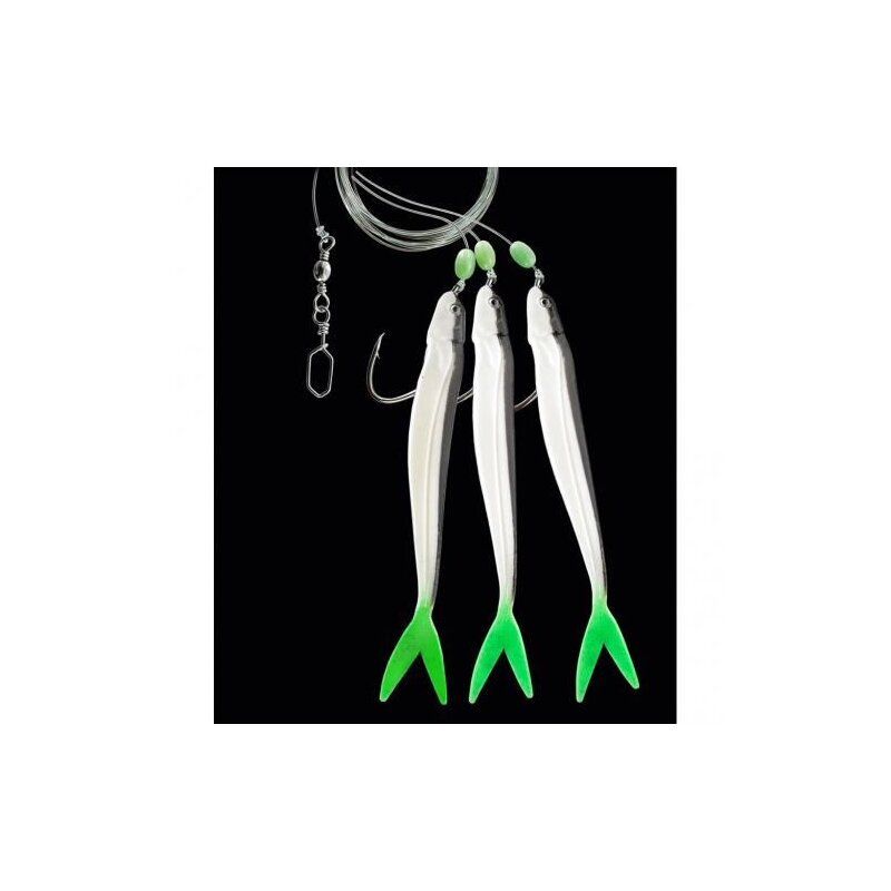 DEGA Norwegen Paternoster Gr.4/0 160cm 1mm 0,7mm White-Green DEGA Norwegen Paternoster Gr.4/0 160cm 1mm 0,7mm White-Green