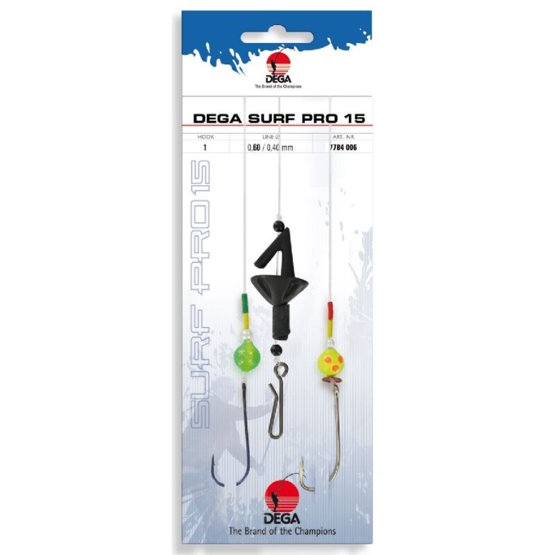 DEGA Surf Pro Brandungsvorfach 15 Gr.1 170cm 0,6mm 0,4mm DEGA Surf Pro Brandungsvorfach 15 Gr.1 170cm 0,6mm 0,4mm