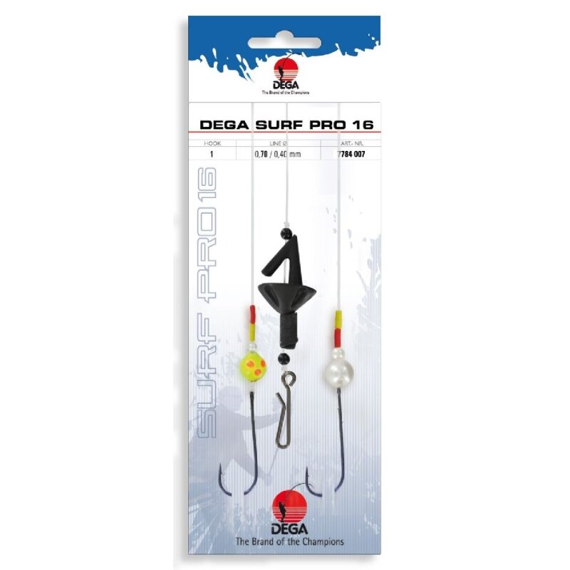 DEGA Surf Pro Brandungsvorfach 16 Gr.1 100cm 0,7mm 0,4mm DEGA Surf Pro Brandungsvorfach 16 Gr.1 100cm 0,7mm 0,4mm
