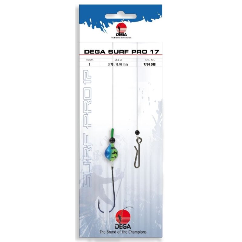 DEGA Surf Pro Brandungsvorfach 17 Gr.1 90cm 0,6mm 0,4mm DEGA Surf Pro Brandungsvorfach 17 Gr.1 90cm 0,6mm 0,4mm
