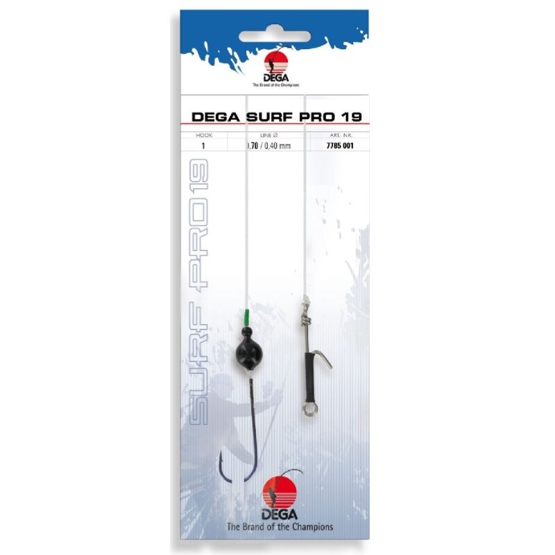 DEGA Surf Pro Brandungsvorfach 19 Gr.1 100cm 0,7mm 0,4mm DEGA Surf Pro Brandungsvorfach 19 Gr.1 100cm 0,7mm 0,4mm