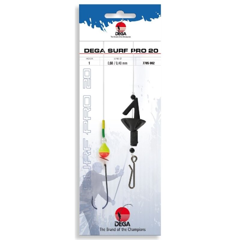 DEGA Surf Pro Brandungsvorfach 20 Gr.1 75cm 0,6mm 0,4mm DEGA Surf Pro Brandungsvorfach 20 Gr.1 75cm 0,6mm 0,4mm