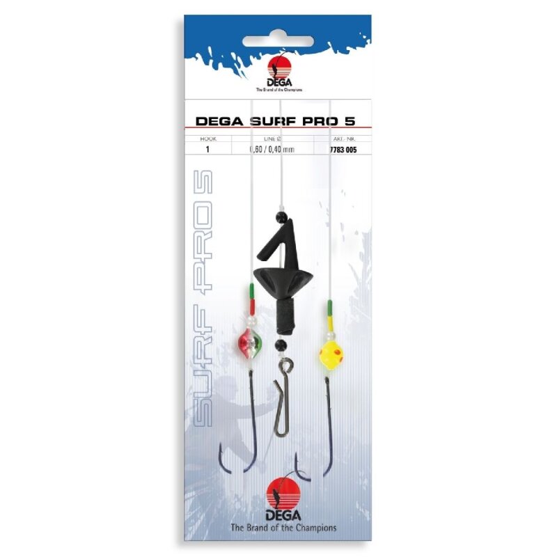 DEGA Surf Pro Brandungsvorfach 5 Gr.1 120cm 0,6mm 0,4mm DEGA Surf Pro Brandungsvorfach 5 Gr.1 120cm 0,6mm 0,4mm