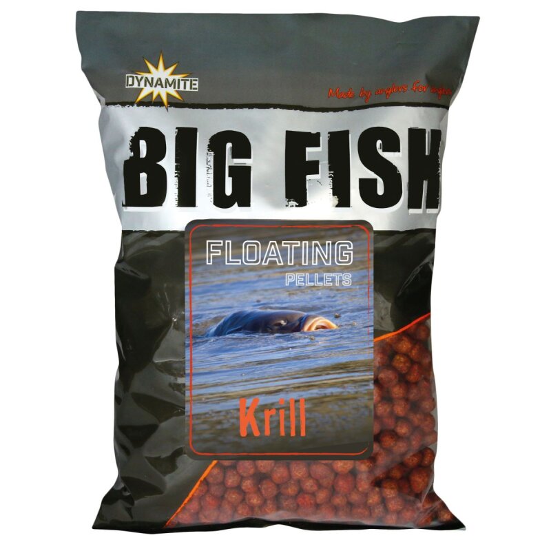 DYNAMITE BAITS Big Fish Floating Pellets Krill 11mm 1,1kg (8,31 € pro 1 kg)