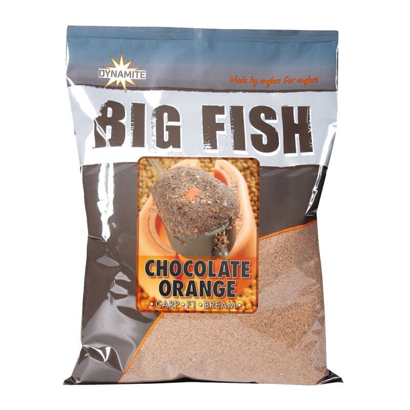 DYNAMITE BAITS Big Fish Groundbaits Chocolate Orange 1,8kg (5,08 € pro 1 kg)