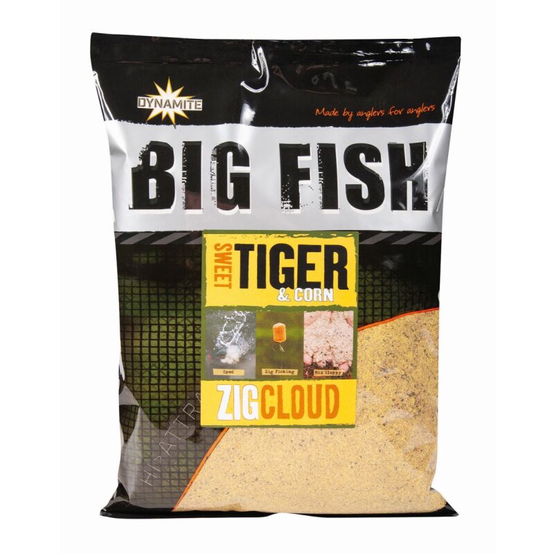DYNAMITE BAITS Big Fish Zig Cloud Sweet Tiger & Corn 1,8kg (7,25 € pro 1 kg)