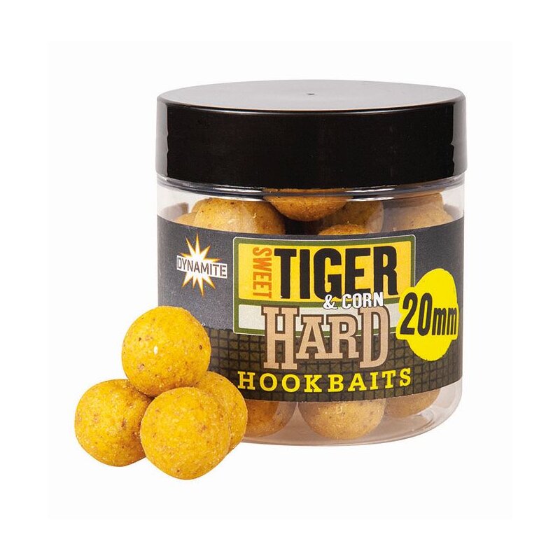 DYNAMITE BAITS Hard Hookbaits Sweet Tiger & Corn 20mm 150g (55,27 € pro 1 kg)