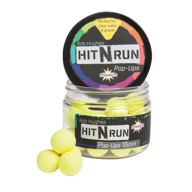 DYNAMITE BAITS Hit N Run Pop Ups 15mm 25g Yellow (214,80 € pro 1 kg) DYNAMITE BAITS Hit N Run Pop Ups 15mm 25g Yellow (214,80 € pro 1 kg)