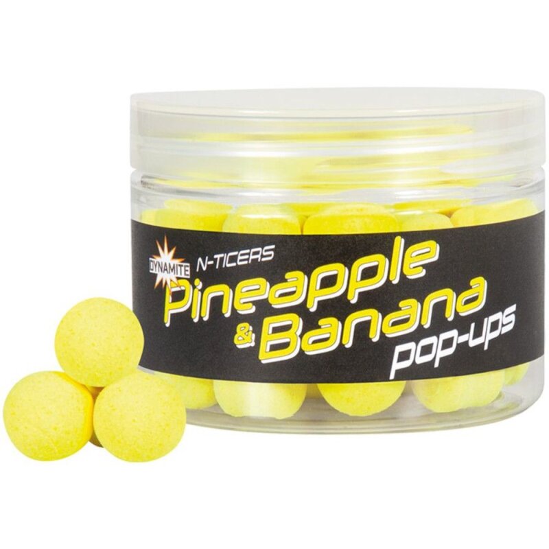 DYNAMITE BAITS N-Ticers Pop Up 15mm Pineapple Banana 40g DYNAMITE BAITS N-Ticers Pop Up 15mm Pineapple Banana 40g