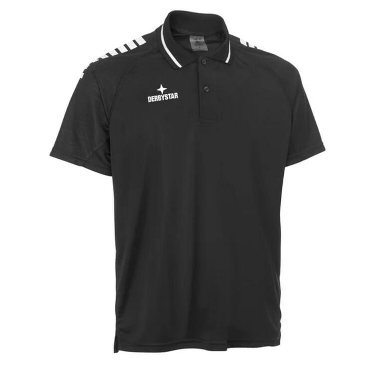 Derbystar Primo Polo-Shirt v24 Herren 632039 schwarz weiss - Gr. M