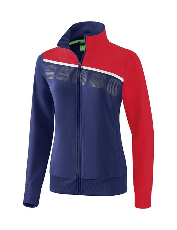 Erima 5-C Pr?sentationsjacke Damen new navy/rot/wei? 1011916 Gr. 48