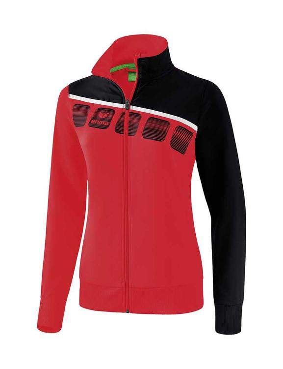 Erima 5-C Pr?sentationsjacke Damen rot/schwarz/wei? 1011911 Gr. 46