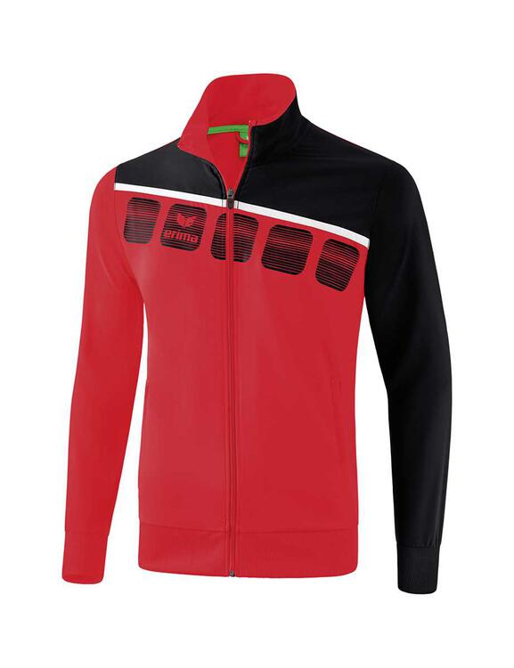 Erima 5-C Pr?sentationsjacke Erwachsene rot/schwarz/wei? 1011902 Gr. L