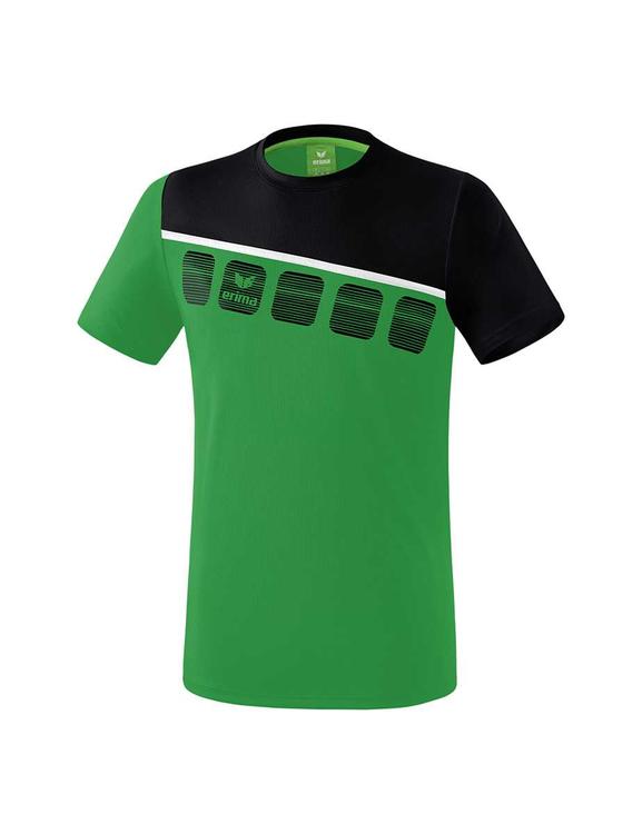 Erima 5-C T-Shirt Erwachsene smaragd/schwarz/wei? 1081905 Gr. S
