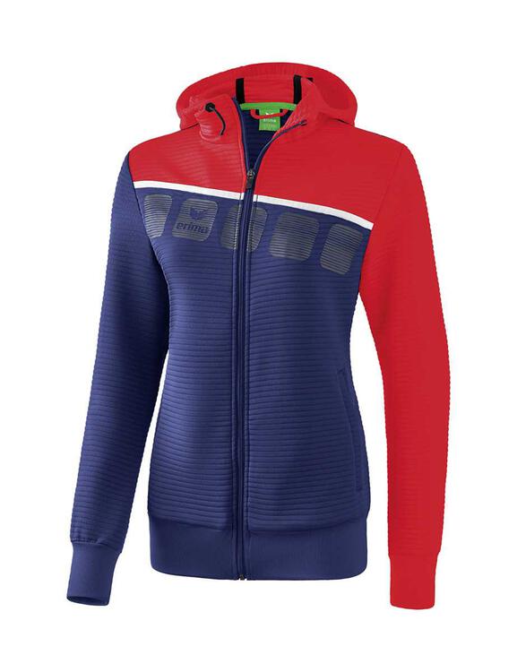 Erima 5-C Trainingsjacke mit Kapuze Damen new navy/rot/wei? 1031916...