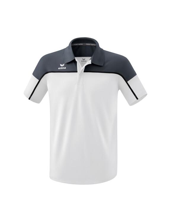 Erima CHANGE by erima Poloshirt Erwachsene wei?/slate grey/schwarz...