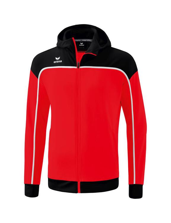 Erima Change Trainingsjacke mit Kapuze rot/schwarz/wei? 164