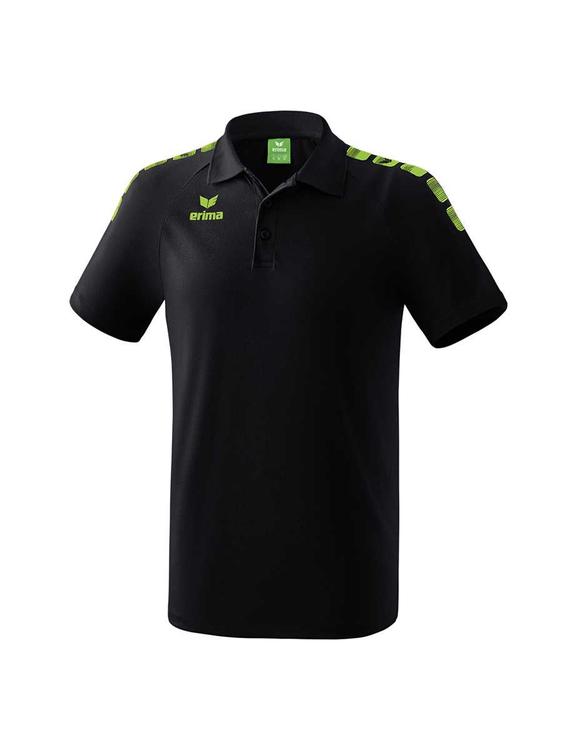 Erima Essential 5-C Poloshirt Erwachsene schwarz/green gecko...