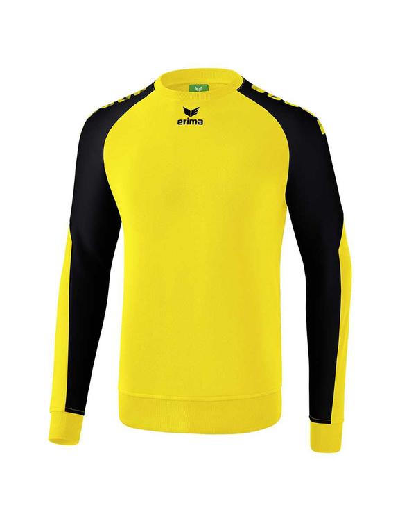 Erima Essential 5-C Sweatshirt Erwachsene gelb/schwarz 6071906 Gr. L