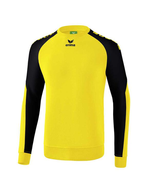 Erima Essential 5-C Sweatshirt Erwachsene gelb/schwarz 6071906 Gr. XXL