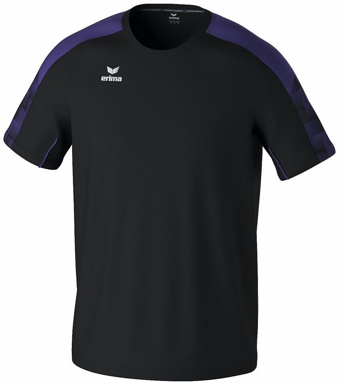 Erima Evo Star T-Shirt 1082407 - schwarz/ultra violet - S