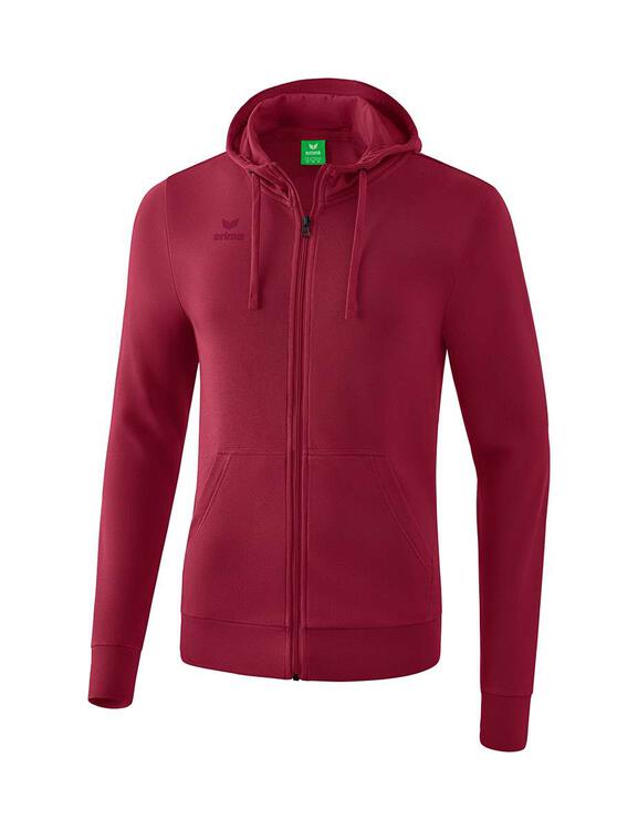 Erima Kapuzensweatjacke bordeaux Kinder 2072028 Gr. 128