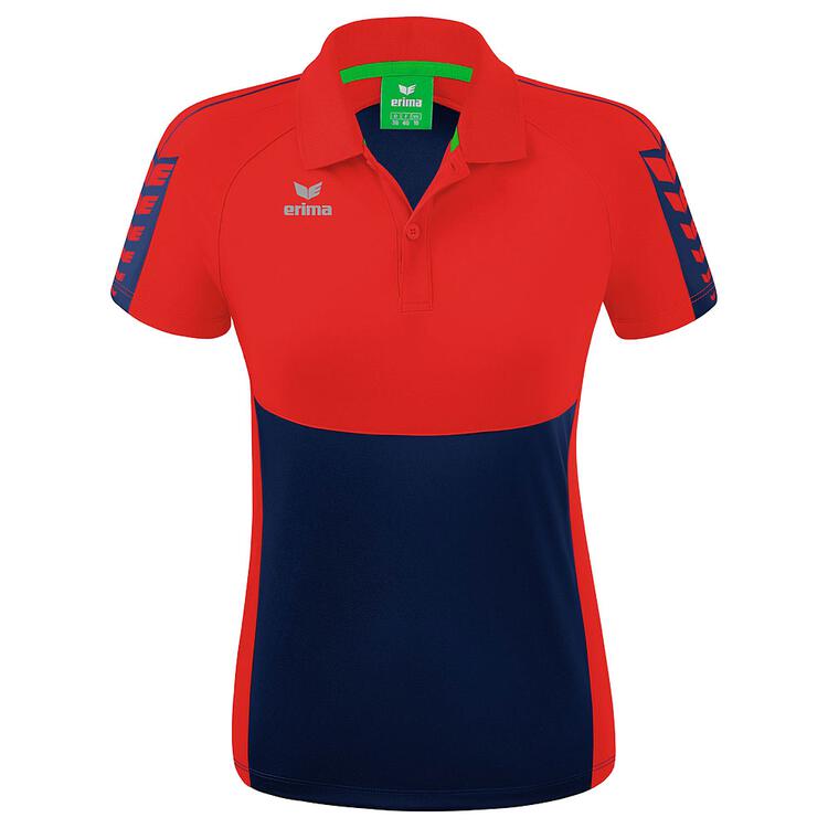 Erima Six Wings Poloshirt 1112201 new navy/rot 34