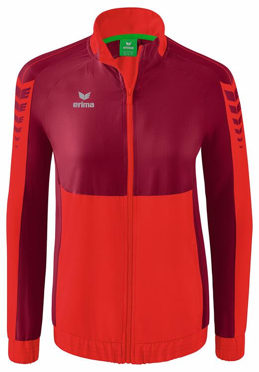 Erima Six Wings Pr?sentationsjacke 1012201 rot/bordeaux 34